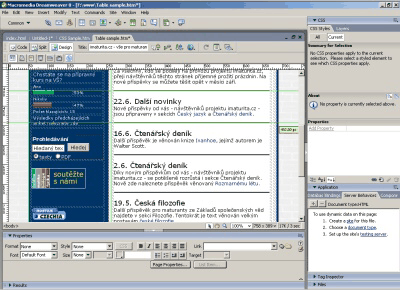 Macromedia Dreamweaver 8 - ukßzka pou₧itφ vodφtek