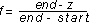 Equation showing linear increase of fog effect with distance