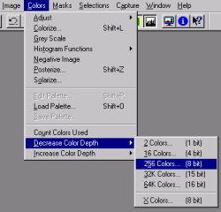 PSP color menu