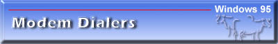 Modem Dialer and Utilities Section