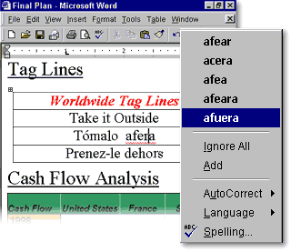 Multilingual Documents Screen