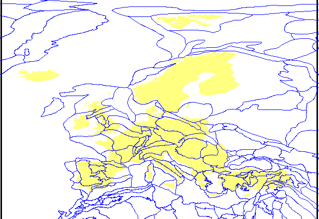 Graphic depicting extent of geologic provinces