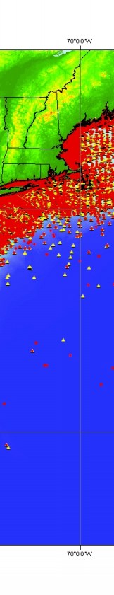 Map showing usSEABED Atlantic data.