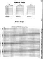 [960W1305 vIDEO sECTION: pROGRAMMABLE cHARACTER dESIGN, pet/cbm 40 cOLUMN sCREEN mAP]