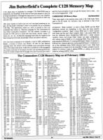 [960W1306 jIM bUTTERFIELD'S c128 mEMORY mAP (1 OF 5)]