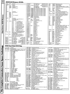 [960W1279 dISK dRIVES sECTION: 4040 mEMORY mAP (2 OF 4)]