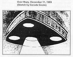 sketch of triangular UFO