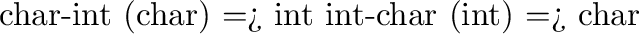 \begin{example}
if-char= (x y)
if-char< (x y)
if-char> (x y)
\end{example}